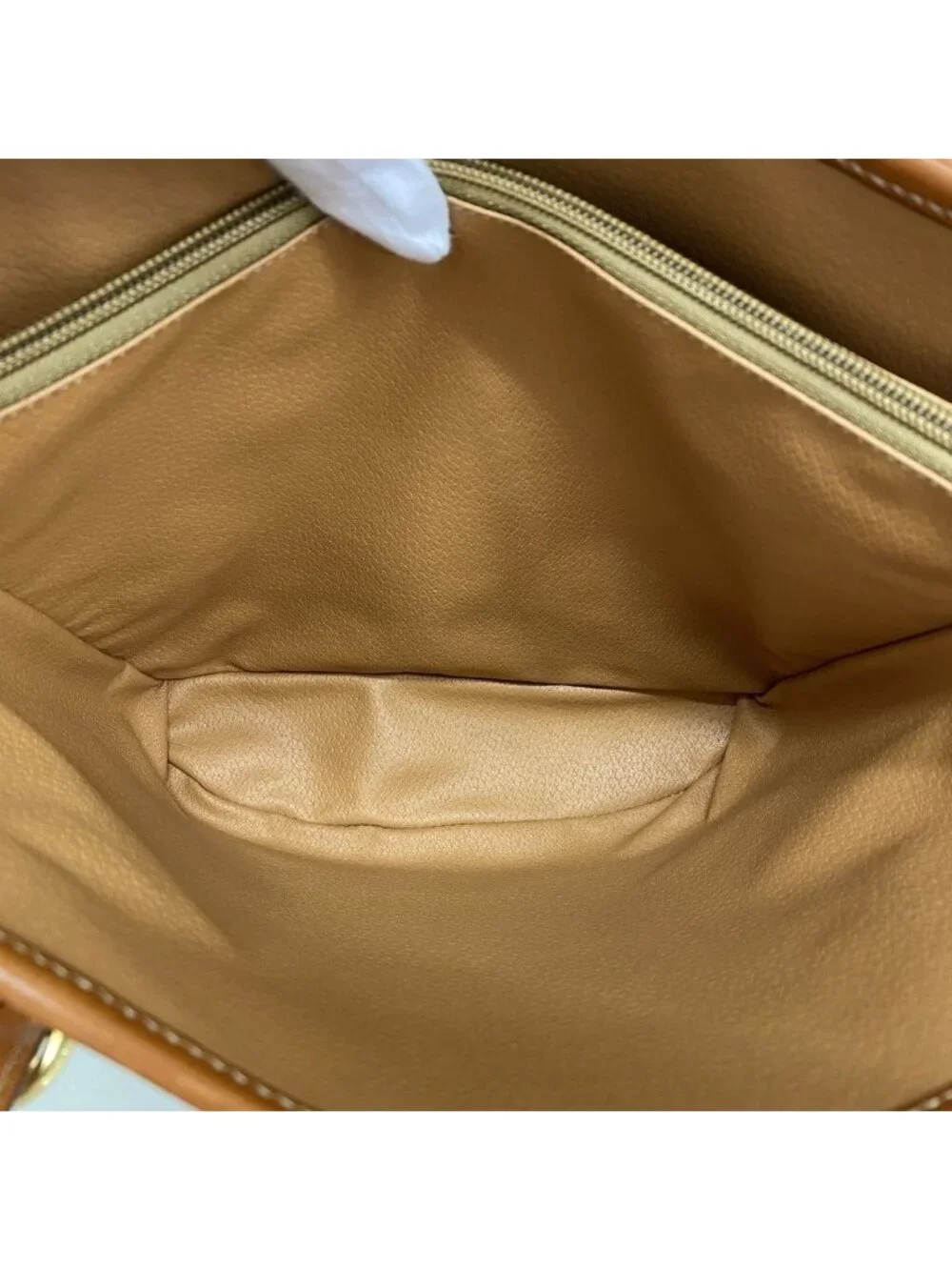 Celine Tote Bag Macadam Brown Gold